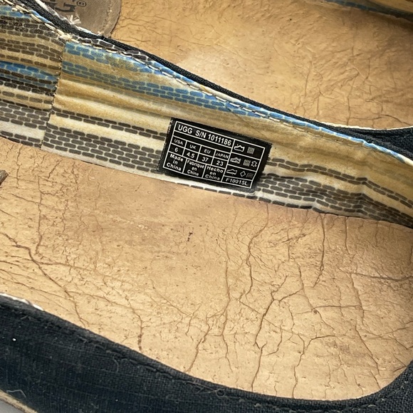 “UGG” Charcoal Black Espadrilles. - Picture 9 of 12